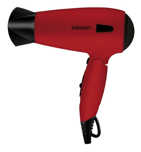 Secadora De Cabello Siegen 1700w, 2  Velocidades, Rojo