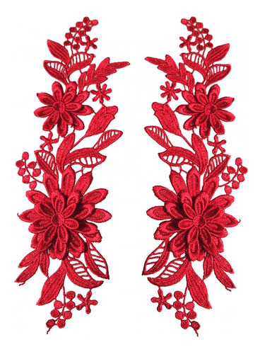2 Kit De Adornos De Encaje Floral Para Decoración 2 Piezas