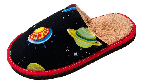 Súper Pantufla Infantil Menganita - Algodón + Full Corderito