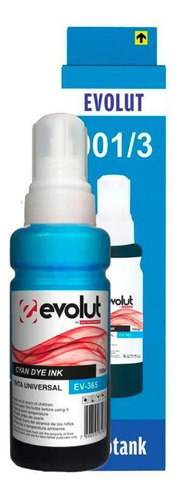 Refil De Tinta Evolut Comp Com 504 L4150 L4160 L4260 Ciano