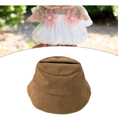 Sombrero De Peluche De 17 Cm Para Vestir, Ideal Como Marrón