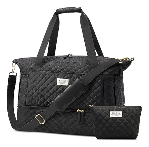 Bolsos Weekender Para Mujer, Negro -, Bolsa De