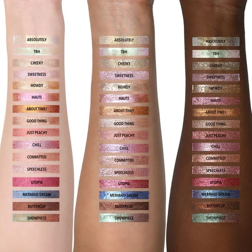 Sombra Líquida Moira Cosmetics Glitter Color de la sombra Chill