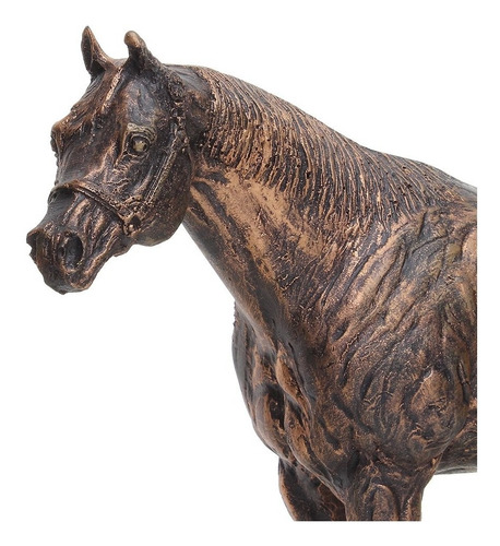 Imagem 4 de 5 de Escultura Em Resina Cavalo Quarto De Milha Home Western Deco