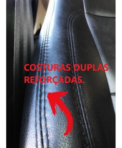 Capa Banco Carro 100% Couro Saveiro Cabine Dupla