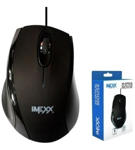 Mouse Optico Usb Para Pc Laptop Tres Botones Imexx 1200dpi