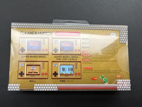 Nintendo Game & Watch Super Mario Bros. color rojo y dorado