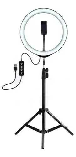 Aro Luz Led 32 Cm Trípode 2mts Celular Selfie Profesional