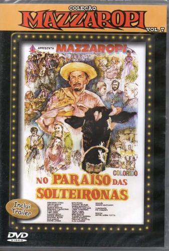 Dvd Filme Mazzaropi - O Paraiso Das Solteironas - Colorido