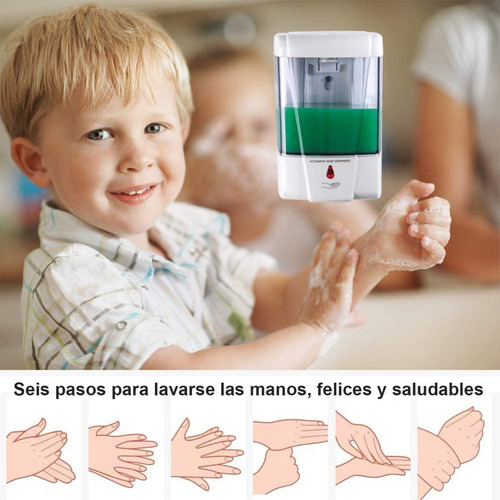 Imagen 7 de 8 de Dispensador De Jabón Para Gel Sensor Automático 700ml