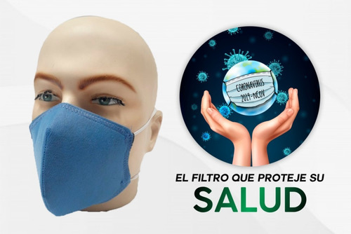 Máscara Anti Polución Polvo Carbon Tapabocas Bicicleta Negra