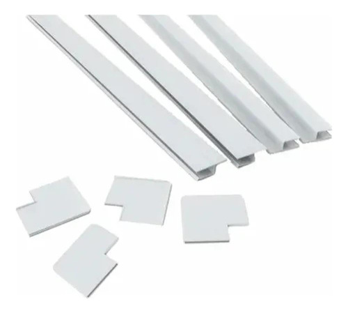 Kit 5 Moldura Alçapão Forro Pvc Branco 60x60cm