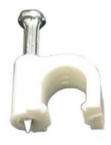 10 Bolsa De Grampas Rg6 100 Unidades Color Blanca