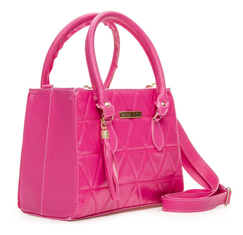 Bolsa Madri Bordada Cor Pink