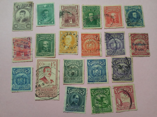 Bolivia 20 Estampillas 1897 A 1928