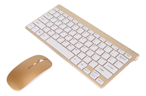 Kit Teclado Y Mouse Inalambrico Fino Silencioso Impermeable
