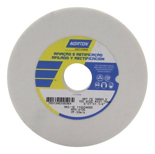 Rebolo Branco 6 X 1 X 1.1/4 Gr60 - Norton