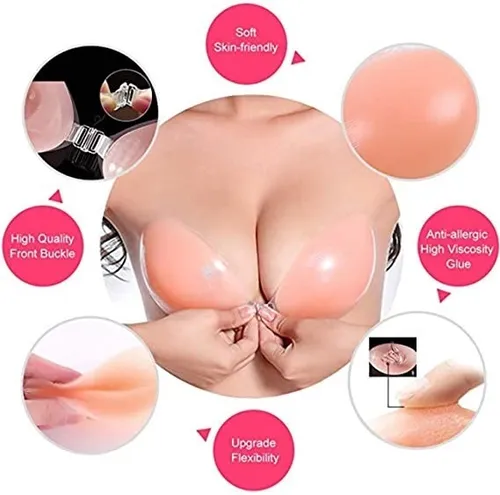 Bra Silicon Adheribles Aumenta Busto Push Up Copa B C