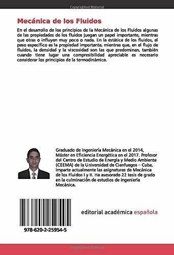 Mecanica De Los Fluidos Teoria Basica Y Problemas -, De Jiménez Borges, Rein. Editorial Academica Española En Español