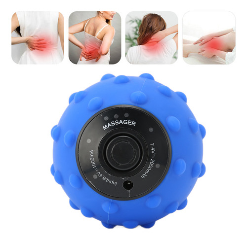 Bola De Masaje Vibratoria De 4 Velocidades Que Alivia Los Mú