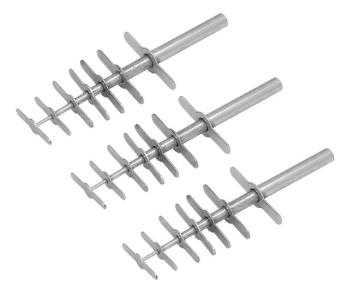 Juego De 3 Tapones De Goma Manuales De Acero Inoxidable Para