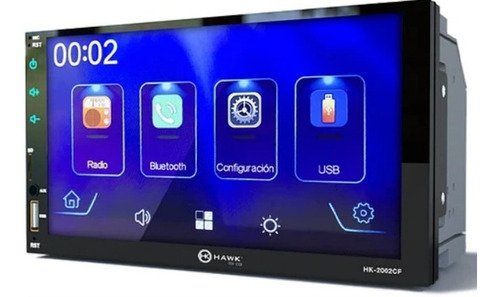 Radio Doble Din Hk-2002cp Car Play Android Auto