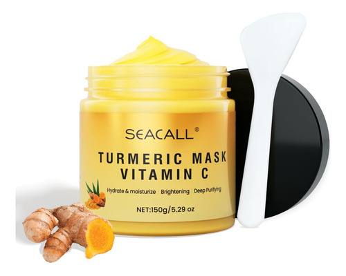 Seacall Mascarilla Facial Con Vitamina C De Curcuma Con Vita