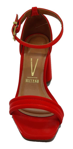 Imagem 4 de 4 de Sandalia Vizzano 6438.100 Napa Vermelho