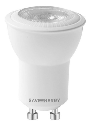 Lâmpada Mini Dicróica Dimerizável 3,8w 2700k 36° Save Energy Cor da luz Branco-quente 110V/220V