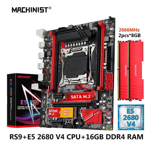 Combo X99 Procesador Xe5 2680v4 Placa Madre 16gb Ram Ddr4