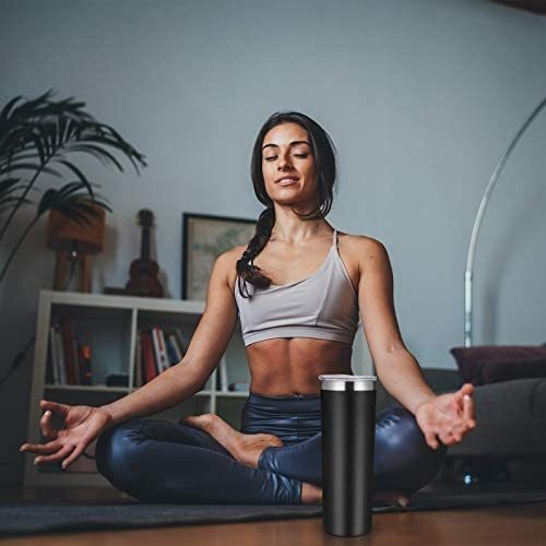 Vaso Termico Aislado Al Vacío C/ Tapa Y Popote-negro/ 1und