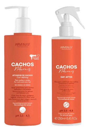 Ativador De Cachos Ondulados 500ml E Spray Day After Day