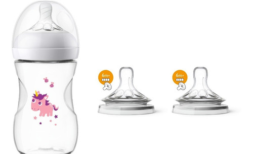 Mamadeira Pétala 260ml Avent Vários Modelos + Bico N.4