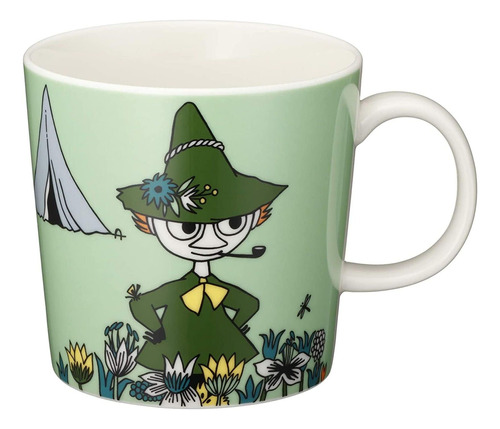 Taza Moomin Arabia - Snufkin Verde