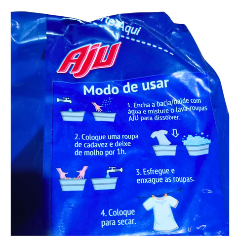 Lava Roupas Aju Sabão Em Pó 800g Tradicional