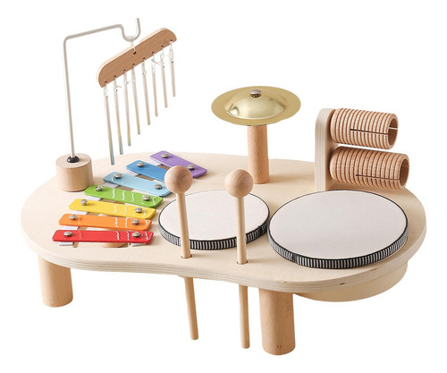 Bateria Infantil De Madeira, Kits Musicais