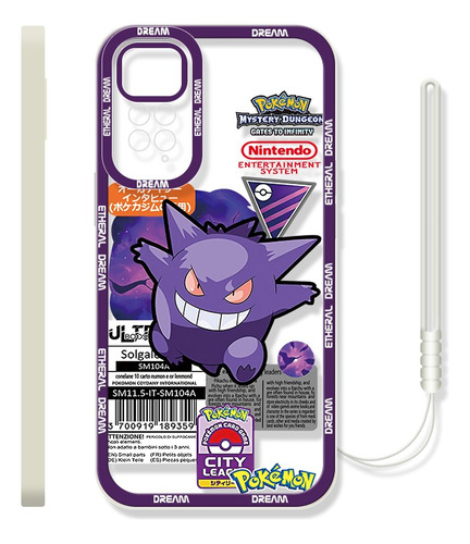  Funda De Tpu Diseño De Pokemon Gengar Para Xiaomi + Correa