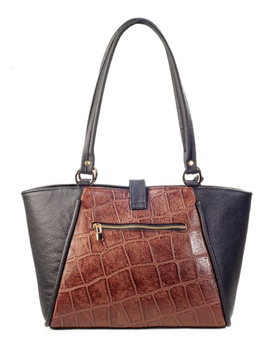 Imagen 5 de 7 de Bolso De Piel Con Grabado Tipo Cocodrilo Bolsa Moda Mujer