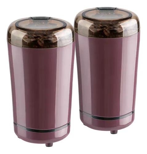 comprar 2 Molinos De Café Eléctrico Molinillo Almendras Pimienta Bla Color Vino Tinto