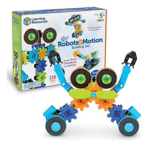 Learning Resources- Robots En Movimiento Gears, Stem, Juguet