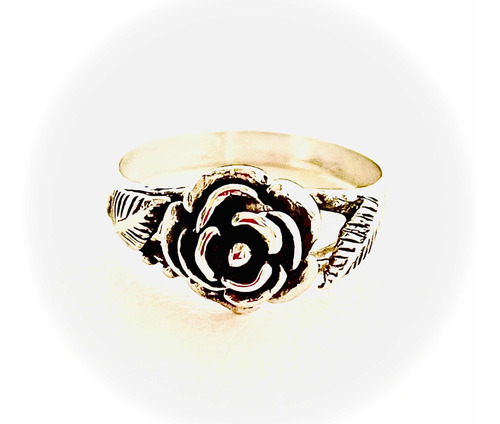 Anillo Rosa De Plata. Sg- Joyería