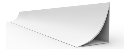 Zoclo Curva Sanitaria Pvc Blanco (4 Piezas De 2.44mts)