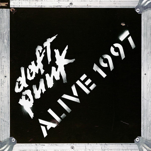 Vinil duplo e selo de Daft Punk - Alive 1997