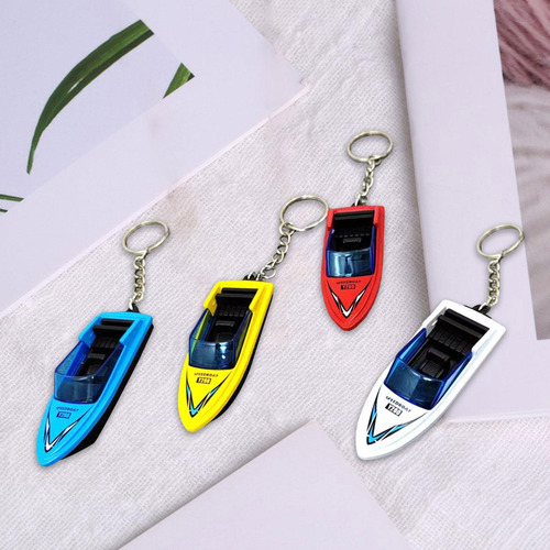2 Modelo De Mini Lancha De 4 Piezas, Lancha Con Llavero