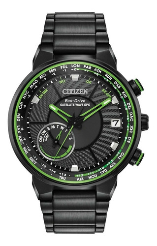 Reloj Citizen Ecodrive F150 Freedom Gps  Cc3035-50e Verde