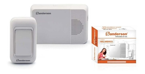 Imagen 4 de 8 de Timbre Inalambrico Sanderson Exterior Resistente Agua 200m