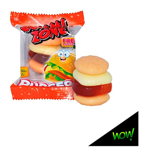 Mini Hamburguesas Gummi Zone (gomitas) X 24u