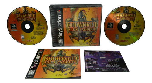 Odd World Abes Exoddus Original Playstation 1 Ps1 - Loja Rj (Usado)