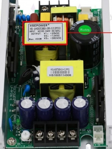 Fuente De Poder 380w 28v 12v Para Beam 2r 5r 7r 10r