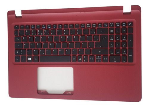 Carcasa base superior+teclado portátil Acer Es1-572 color rojo